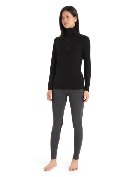 Icebreaker Women's 260 Tech Long Sleeve Half Zip Thermal Top