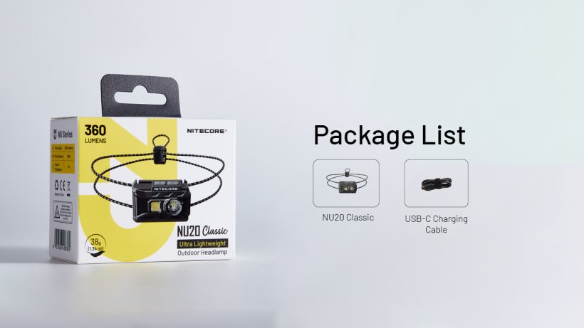 Nitecore NU20 Classic 360 Lumens Ultralight Headlamp