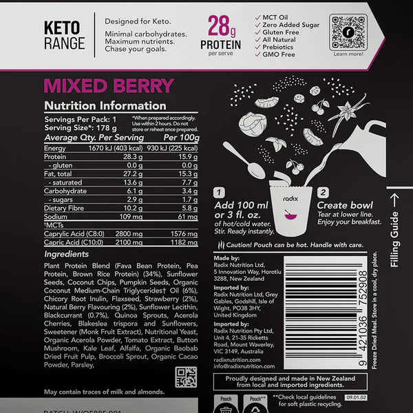 Radix Nutrition Mixed Berry Breakfast