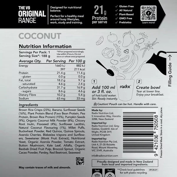 Radix Nutrition Coconut Breakfast