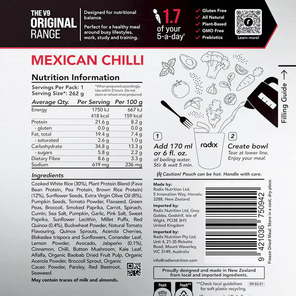 Radix Nutrition Mexican Chilli