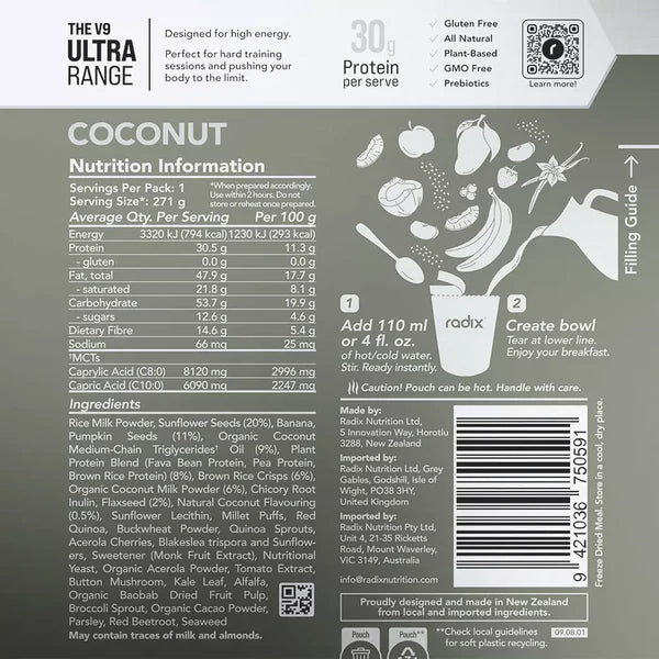 Radix Nutrition Coconut Breakfast