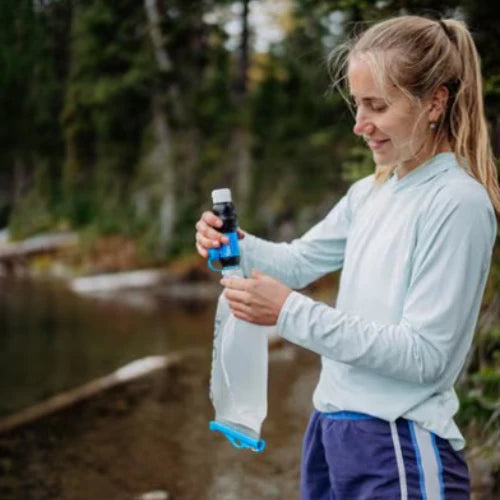 Sawyer Squeeze Water Filtration System w/ Cnoc Premium 2L Bladder