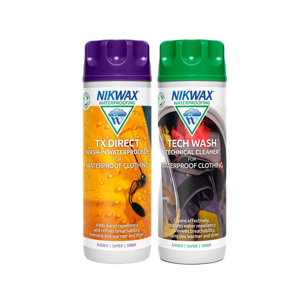 Nikwax Twin Pack: Tech Wash + TX.Direct Wash-In