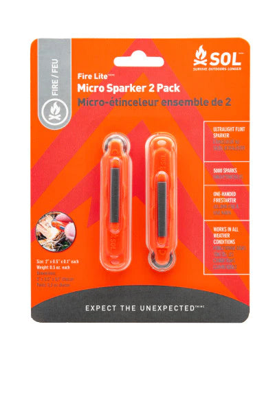 SOL Fire Lite Micro Sparker 2pk