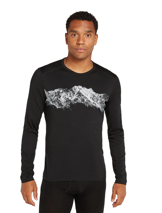 Icebreaker Men's Merino 200 Oasis Long Sleeve Crewe Thermal Top