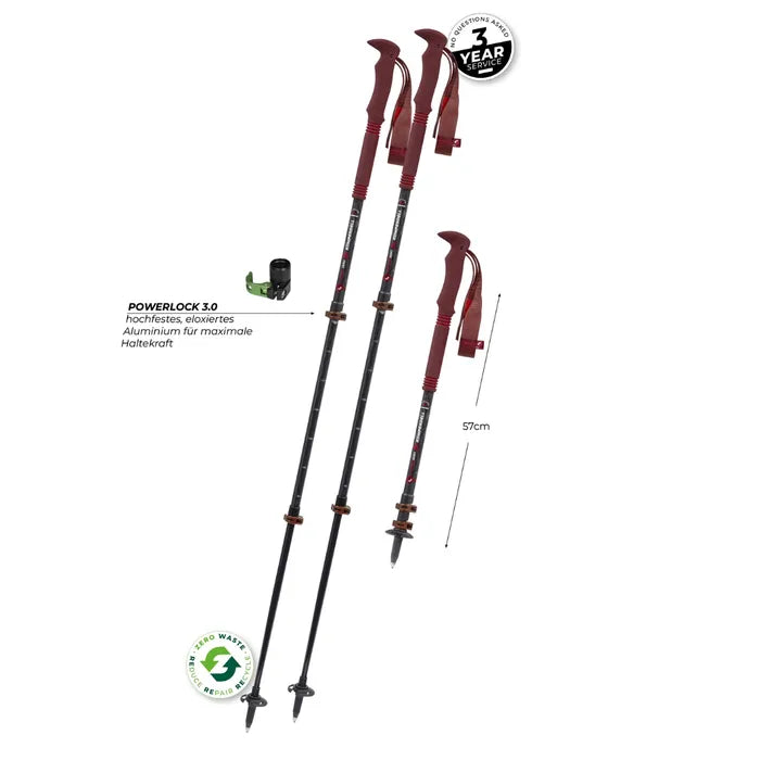 Komperdell Carbon Pro Zero Compact Trekking Poles