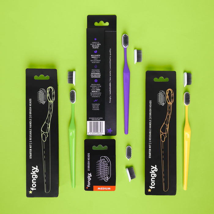 Fongky Reusable Toothbrush Starter Pack
